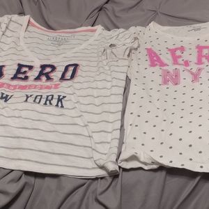 Lot of 2 XXL Aeropostale Tees White